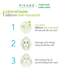 Gel Rửa Mặt Tạo Bọt Ngăn Ngừa Mụn Dành Cho Da Hỗn Hợp, Da Dầu Đến Da Mụn Bioderma Sebium Gel Moussant 100ml