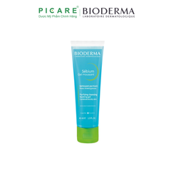 Gel Rửa Mặt Tạo Bọt Ngăn Ngừa Mụn Dành Cho Da Hỗn Hợp, Da Dầu Đến Da Mụn Bioderma Sebium Gel Moussant 45ml