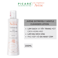 Lotion Tẩy Trang Cực Dịu Nhẹ Cho Da Nhạy Cảm Và Da Dễ Bị Kích Ứng Avène Extremely Gentle Cleanser 200ML