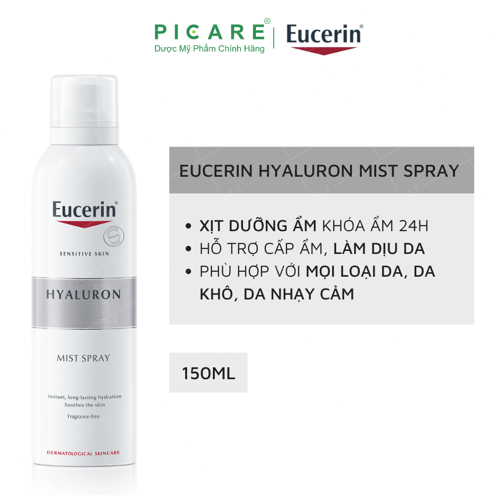 Xịt Khoáng Cấp Ẩm Dành Cho Mọi Loại Da Eucerin Hyaluron Mist Spray 150ml – 66857