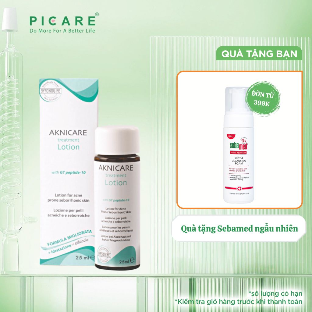 Lotion giảm mụn viêm mụn mủ Aknicare Treatment Lotion 25ml