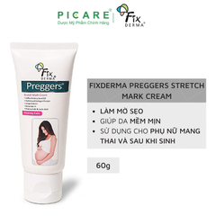 Kem Dưỡng Ẩm, Mềm Da, Mờ Vết Rạn Fixderma Preggers Stretch Mark Cream 60g