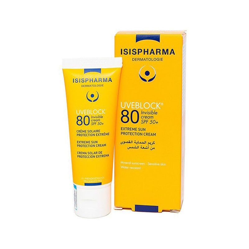 Kem Chống Nắng Bảo Vệ Da Có Màu Cho Da Thường Isis Pharma Uveblock Tinted SPF80 40ml