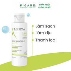 Gel Làm Sạch Cho Da Mặt Và Toàn Thân Giúp Làm Dịu Da A-Derma Dermalibour+ Foaming Cica-Gel 100ml - 200ml