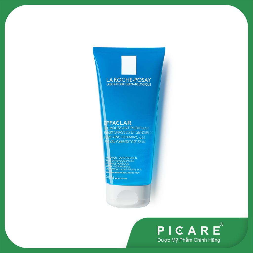 Sữa Rửa Mặt Dành Cho Da Dầu Mụn Dạng Gel La Roche-Posay Effaclar Purifying Foaming Gel 200ml