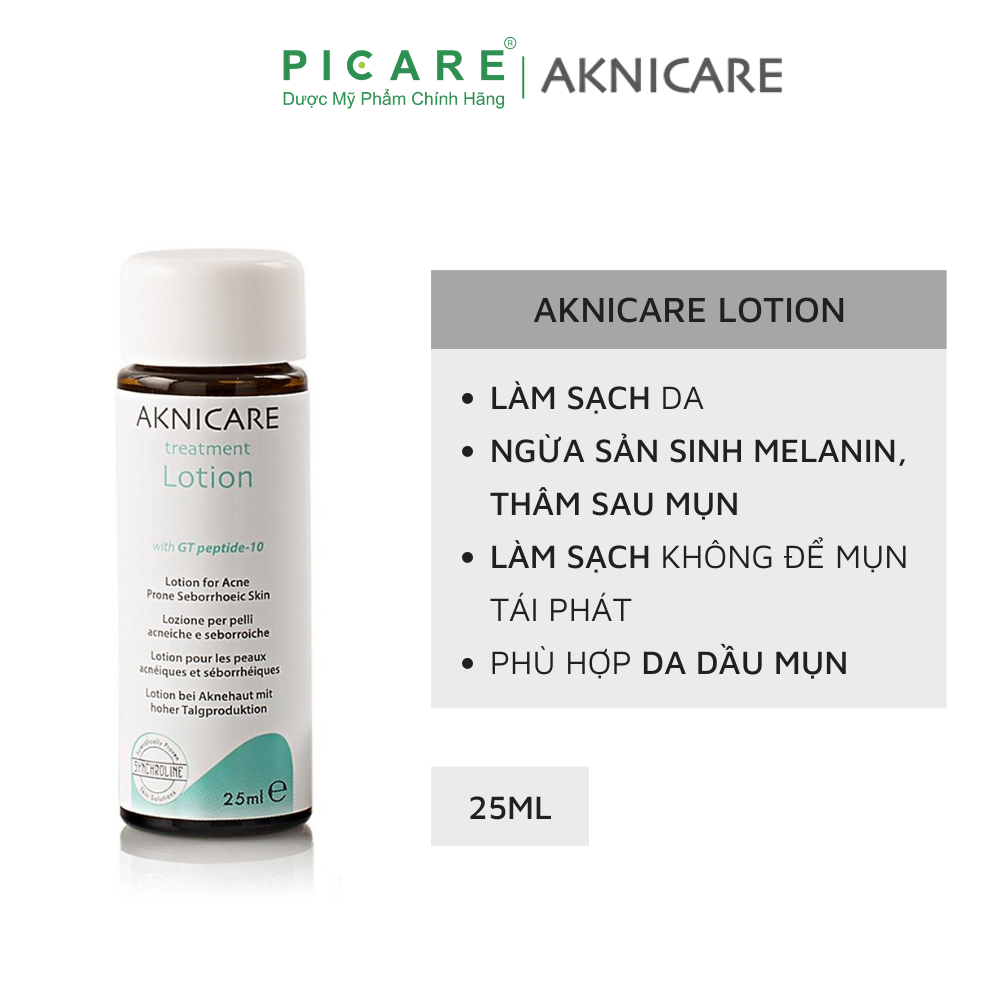 Lotion Kiểm Soát Mụn Viêm, Mụn Mủ Aknicare Lotion 25 ml