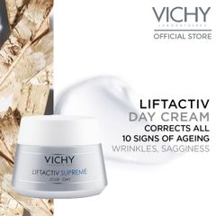 Kem Dưỡng Chống Nhăn & Làm Săn Chắc Da Chuyên Sâu (Ban Ngày) Vichy LiftActiv Day Supreme Anti-Wrinkle & Firming Correcting Care 50ml