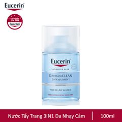 Nước Tẩy Trang Dành Cho Da Nhạy Cảm Eucerin Dermato Clean Hyaluron Micellar Water 3In1 100ml