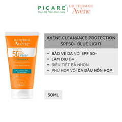 Sữa Chống Nắng Quang Phổ Rộng Cho Da Nhờn Mụn Avène Cleanance Protect SPF50+ Blue Light 50ml