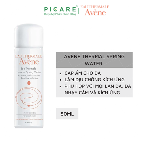 Xịt khoáng làm dịu da, chống kích ứng Avène Thermal Spring Water 50ml