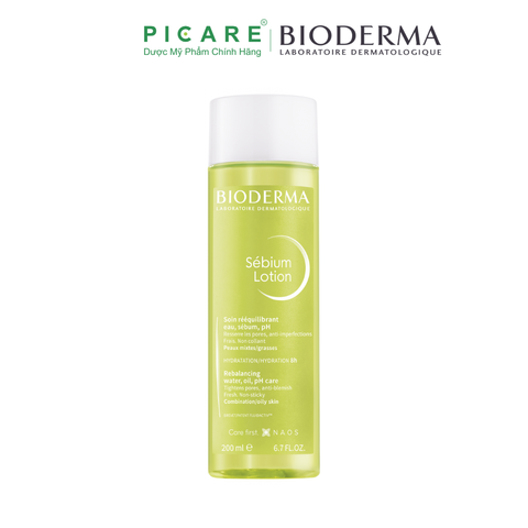 Nước Dưỡng Da Và Giúp Cân Bằng PH Của Da Dành Cho Da Hỗn Hợp Đến Da Dầu Bioderma Sebium Lotion 200ML