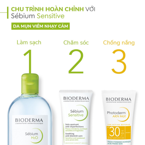 Kem Dưỡng Da Dành Cho Da Mụn, Yếu  Và Nhạy Cảm Bioderma Sebium Sensitive 30ml