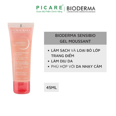 Gel Rửa Mặt Tạo Bọt Cho Da Nhạy Cảm Bioderma Sensibio Gel Moussant 45ml