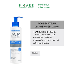 Sữa Rửa Mặt Dành Cho Da Nhạy Cảm ACM Sensitelial Cleansing Gel 200ml