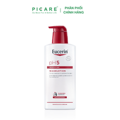 Sữa Tắm Và Rửa Mặt Dành Cho Da Nhạy Cảm Eucerin Washlotion pH5 400ml – 63073