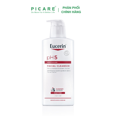 Sữa rửa mặt pH5 cho da nhạy cảm Eucerin Facial Cleanser Sensitive Skin