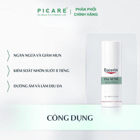 Kem Dưỡng Kiểm Soát Dầu Giảm Mụn Eucerin Pro Acne A.I Matt Fluid 50ml – 69691