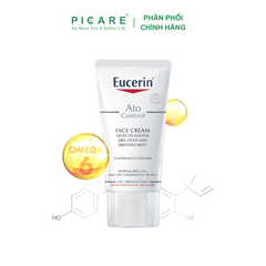 Kem Dưỡng Giảm Ngứa, Đỏ Cho Da Mặt Eucerin Ato Control Face Cream 50ml – 63614