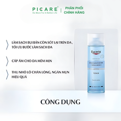 Nước Hoa Hồng Cho Da Nhạy Cảm Eucerin DermatoCLEAN Hyaluron Toner 200ml - 63995