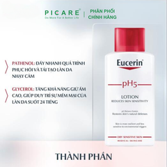 Sữa Dưỡng Thể Dành Cho Da Nhạy Cảm Eucerin pH5 Lotion 250ml – 63028