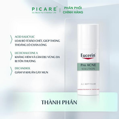 Kem Dưỡng Kiểm Soát Dầu Giảm Mụn Eucerin Pro Acne A.I Matt Fluid 50ml – 69691
