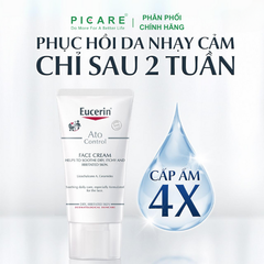 Kem Dưỡng Giảm Ngứa, Đỏ Cho Da Mặt Eucerin Ato Control Face Cream 50ml – 63614