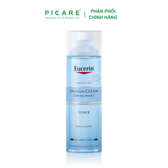 Nước Hoa Hồng Cho Da Nhạy Cảm Eucerin DermatoCLEAN Hyaluron Toner 200ml - 63995