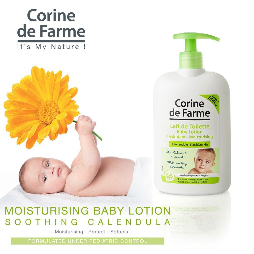 Kem Dưỡng Da Cho Bé Corine De Farme Baby Lotion 500ml