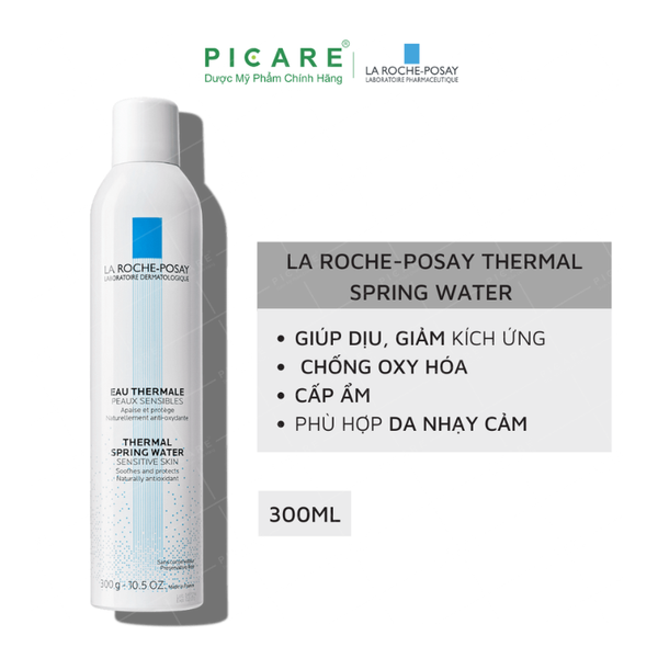 Xịt Khoáng Làm Dịu Và Bảo Vệ Cho Da Nhạy Cảm La Roche-Posay Thermal Spring Water 300ml