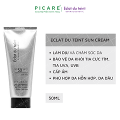 Kem Chống Nắng Eclat Du Teint Giữ Ẩm Phục Hồi Sau Lazer Hydrate UV Defense SPF50+/PA++++ After Care Sun Cream 50ml