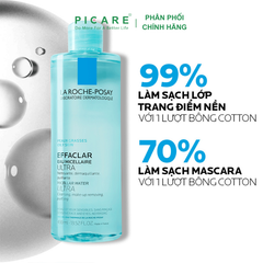 Nước làm sạch sâu và tẩy trang dành cho da dầu La Roche Posay Effaclar Micellar Water ( 100ml - 200ml - 400ml )