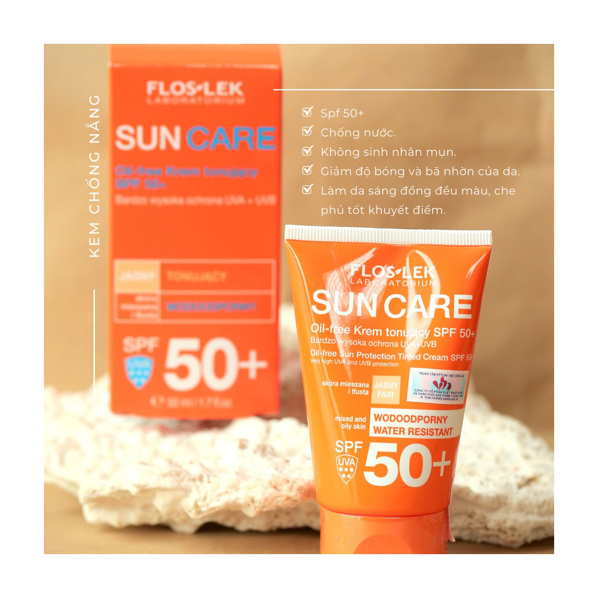 Kem Chống Nắng Bảo Vệ Da Floslek Oil Free Sun Protection Tinted Cream  SPF50+ 50mlFloslek kem Chống Nắng Bảo Vệ Da Oil Free Sun Protection Tinted  Cream – CÔNG TY TNHH PICARE