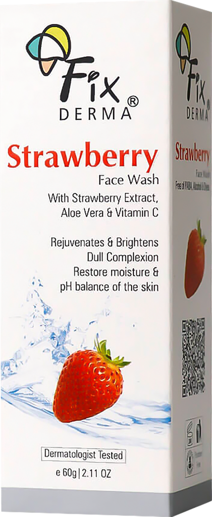 Sữa Rửa Mặt Trẻ Hóa Da Fixderma Strawberry Face Wash 60g