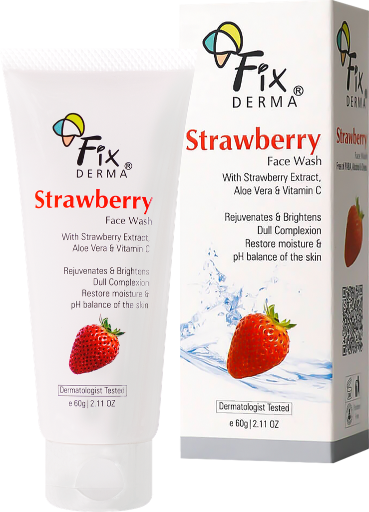 Sữa Rửa Mặt Trẻ Hóa Da Fixderma Strawberry Face Wash 60g