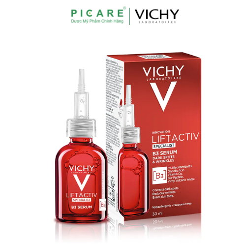 Serum Vichy Giúp Ngăn Ngừa & Giảm Thâm Nám Đốm Nâu Liftactiv B3 Serum 30ml