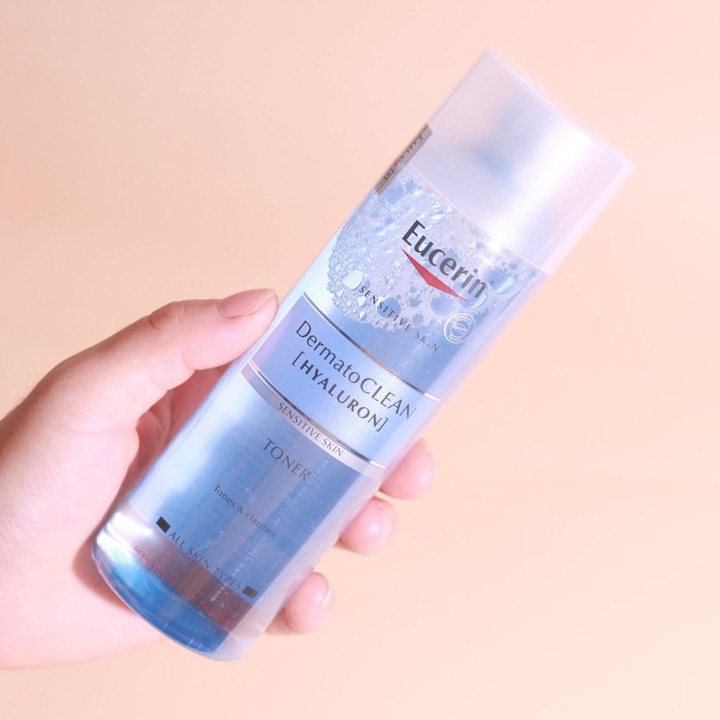 Nước Hoa Hồng Cho Da Nhạy Cảm Eucerin DermatoCLEAN Hyaluron Toner 200ml - 63995