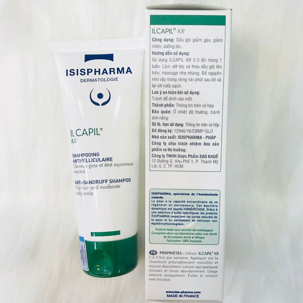 Dầu Gội Giảm Gàu, Giảm Rụng Tóc Và Dưỡng Tóc Isis Pharma ILCAPIL KR 75ml