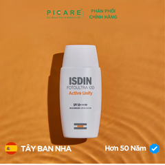 Sữa chống nắng hỗ trợ làm sáng làm đều màu da ISDIN Fotoultra 100 Active Unify SPF50+ 50ml