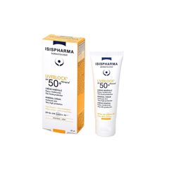 Kem Chống Nắng Dành Cho Da Nhạy Cảm ( màu trắng ) Isis Pharma Uveblock SPF 50 Mineral 40ml