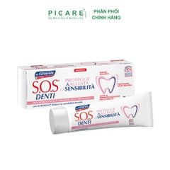 Kem đánh răng giảm ê buốt, chăm sóc, bảo vệ và phục hồi răng nhạy cảm với công thức KALIDENT® độc quyền - S.O.S DENTI Sensitivity Toothpaste 75ml