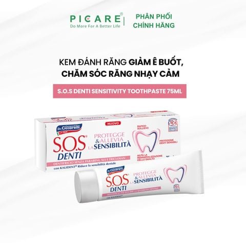 Kem đánh răng dịu nhẹ cho răng nhạy cảm S.O.S DENTI Sensitivity 75ml