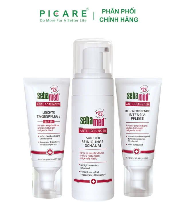 Kem làm dịu, phục hồi và ngăn ngừa kích ứng cho da nhạy cảm, dễ mẩn đỏ ban đêm - Sebamed Anti-Redness Regenerating Intensive Care 50ml