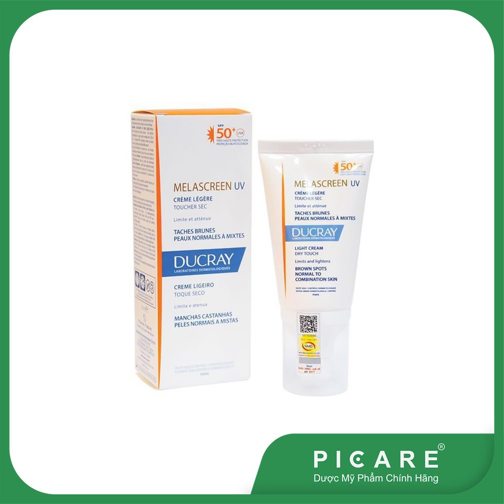 Kem Chống Nắng Chuyên Biệt Cho Da Bị Đốm Nâu Ducray Melascreen UV Light Cream SPF50+ 40ml