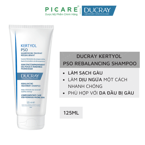 Dầu Gội Cho Đầu Gàu, Vảy Nến Ducray Kertyol Pso Shampoo 125ml