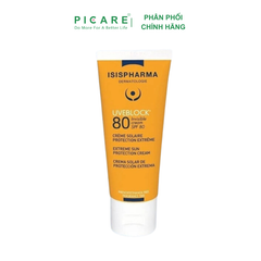 Kem Chống Nắng Bảo Vệ Cho Da Thường Isis Pharma Uveblock Tinted SPF80+ 40ml (Có Màu)