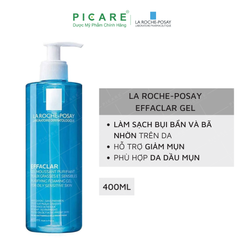 Sữa Rửa Mặt Dành Cho Da Dầu Mụn Dạng Gel La Roche-Posay Effaclar Purifying Foaming Gel 400ml