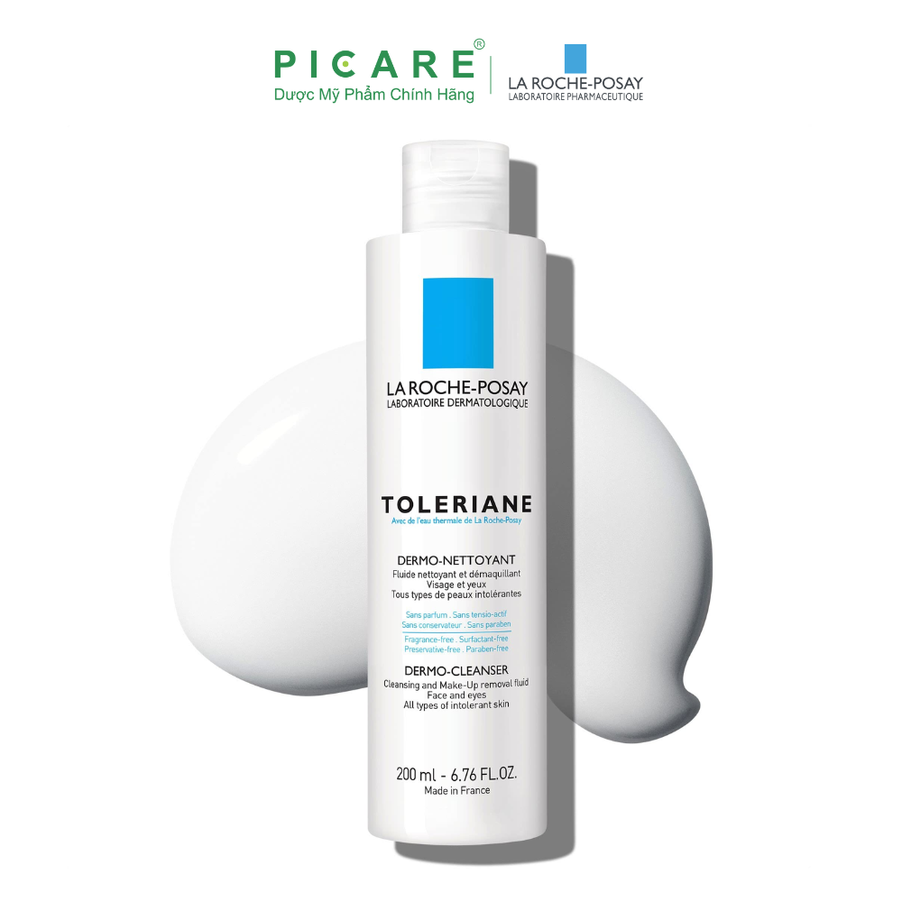 Sữa Rửa Mặt & Tẩy Trang Cho Da Nhạy Cảm La Roche-Posay Toleriane Dermo Cleanser 200ml