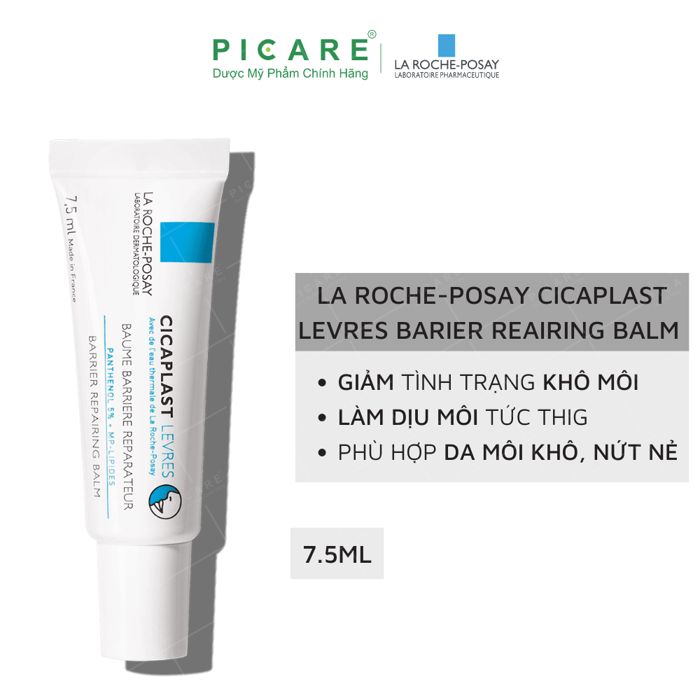 Kem Dưỡng Phục Hồi Độ Ẩm, Bảo Vệ Môi La Roche-Posay Cicaplast Levres Balm 7.5ml