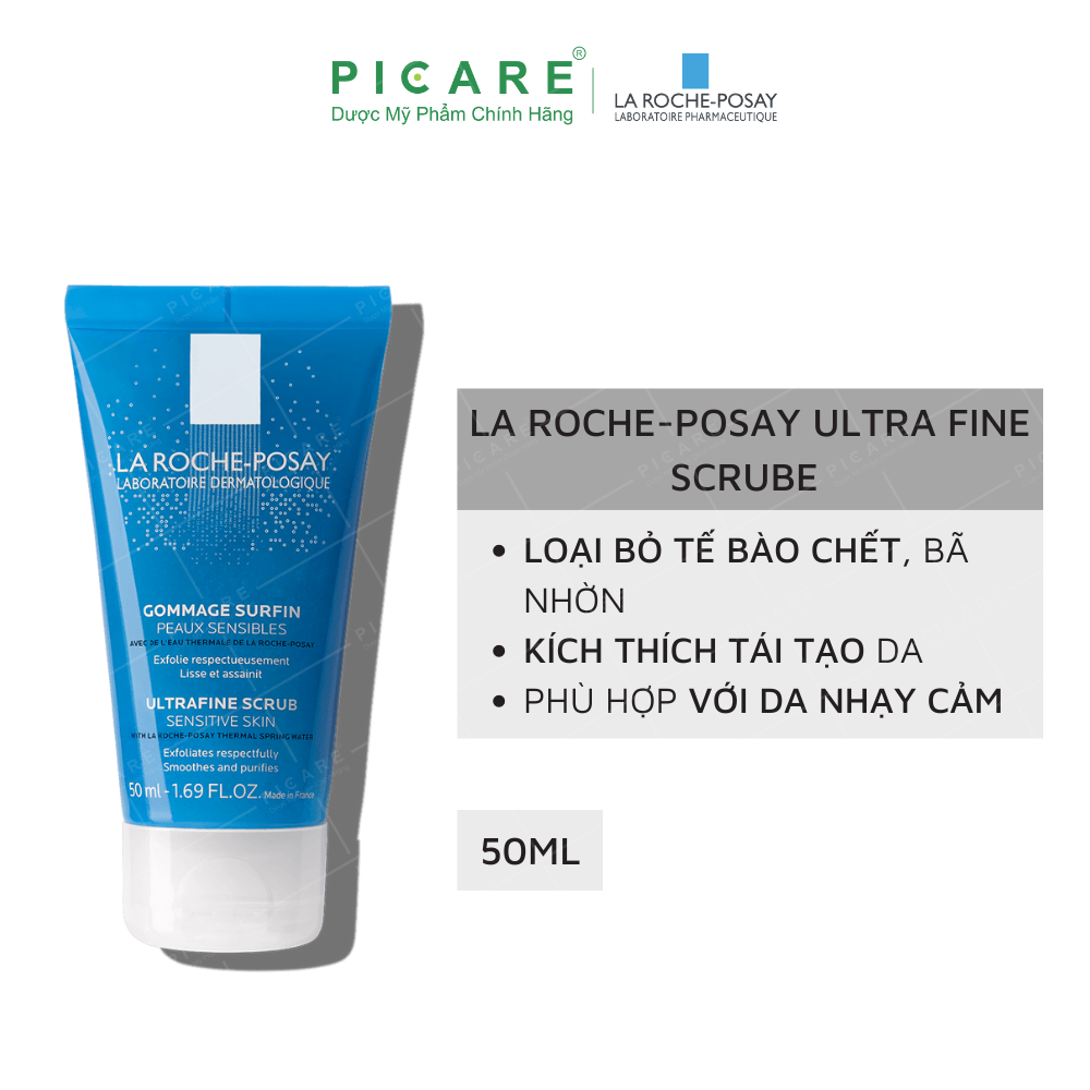 Gel Tẩy Tế Bào Chết Cho Da Nhạy Cảm La Roche-Posay Ultra Fine Scrub Sensitive Skin 50ml