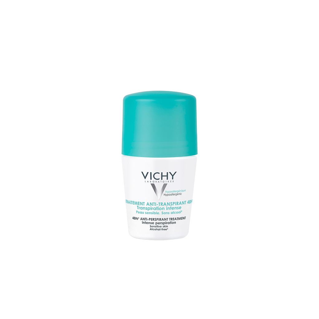 Lăn Khử Mùi Giúp Khô Thoáng Vùng Da Dưới Cánh Tay 48h Vichy Antiperspirant Deodorant 48h Kraftig Transpiration 50ml